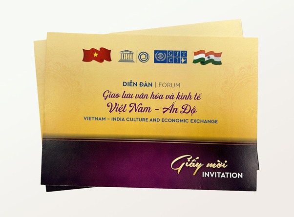 Thiệp mời từ UNESCO gửi các đại diện doanh nghiệp Việt Nam.