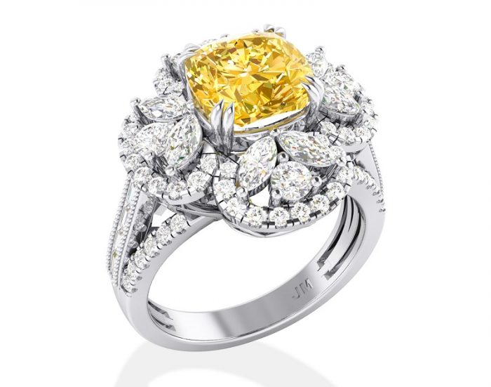 Nhẫn kim cương vàng chất lượng - Jemmia Diamond