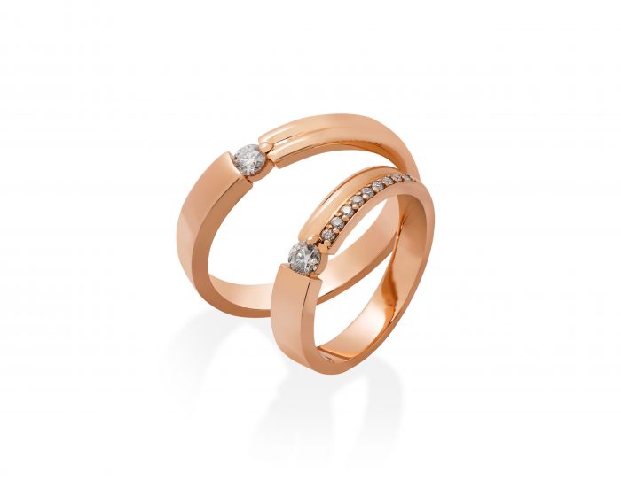 Nhẫn kim cương vàng hồng giá rẻ - Jemmia Diamond