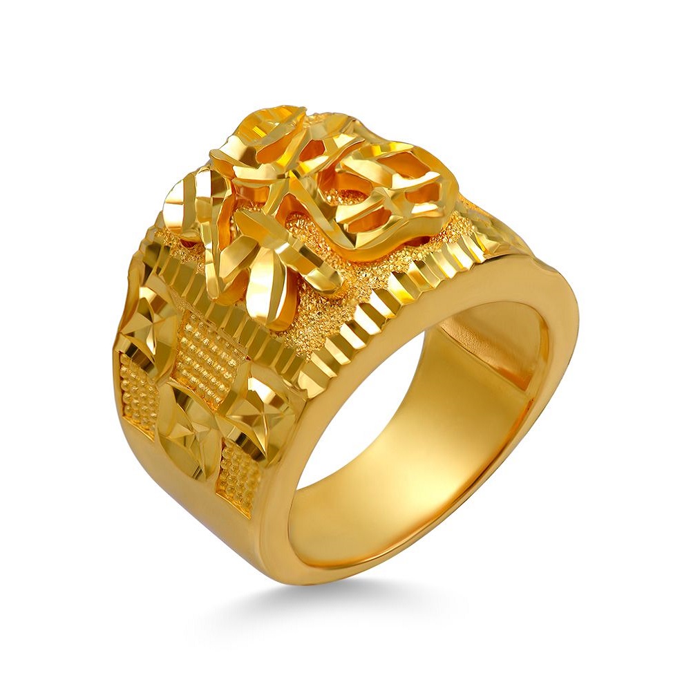 Nhẫn trơn 1 lượng mạ vàng 24k nhẫn có khắc số 9999 nhẫn xi siêu bền |  Lazada.vn