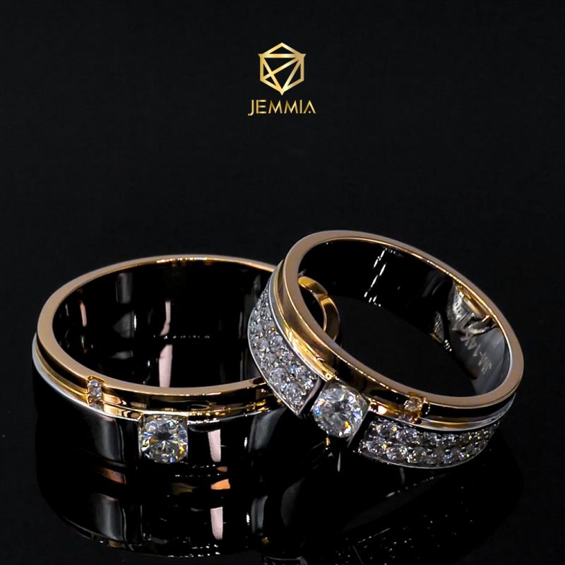 Nhẫn cưới kim cương vàng 18k pnj dd00y000862 | pnj.com.vn