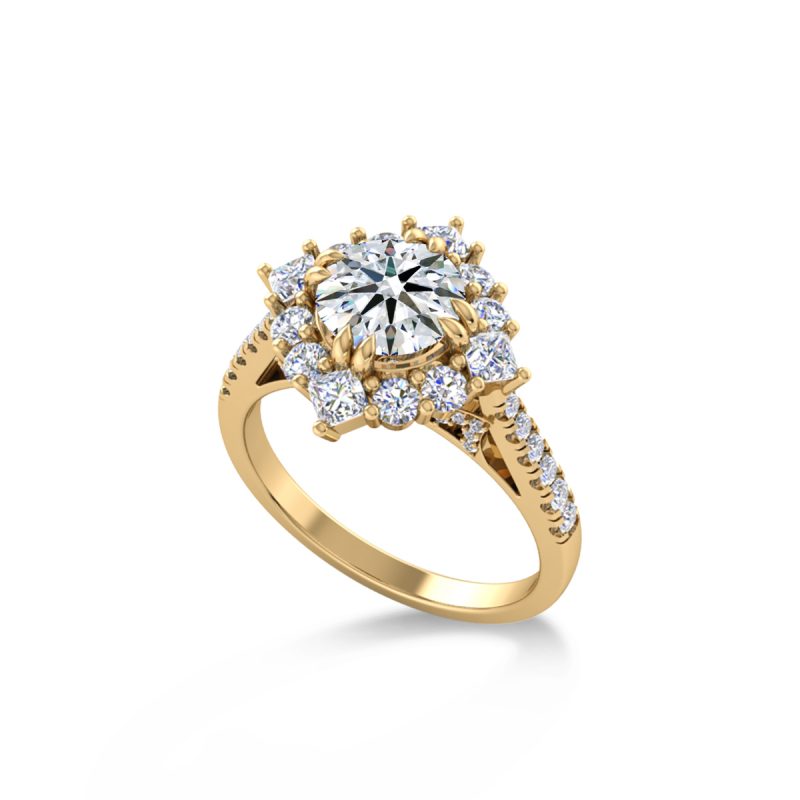 Nhẫn nữ đính kim cương tự nhiên – VNF2021062038