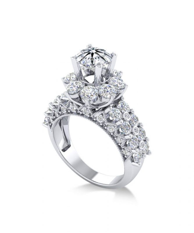 Nhẫn kim cương 2 carat giá bao nhiêu