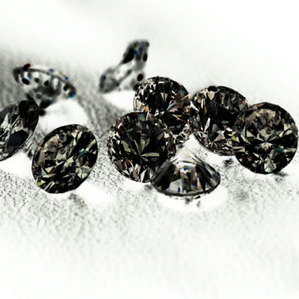 nhẫn kim cương đen nam