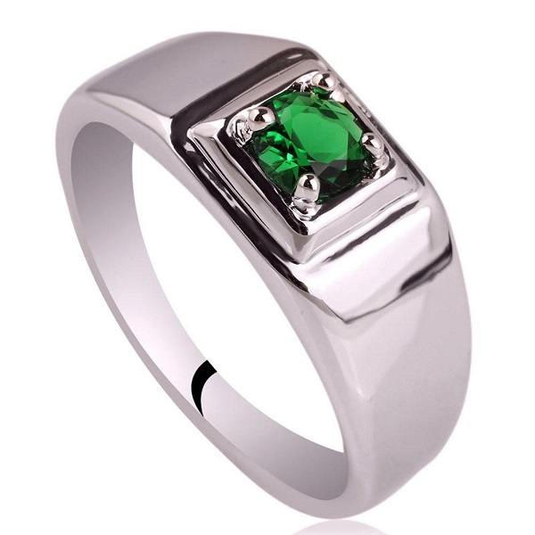 nhẫn nam đá emerald