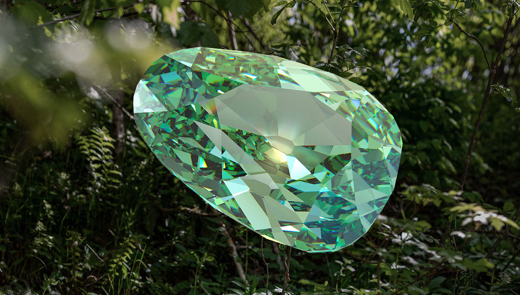 kim cương xanh lá cây
