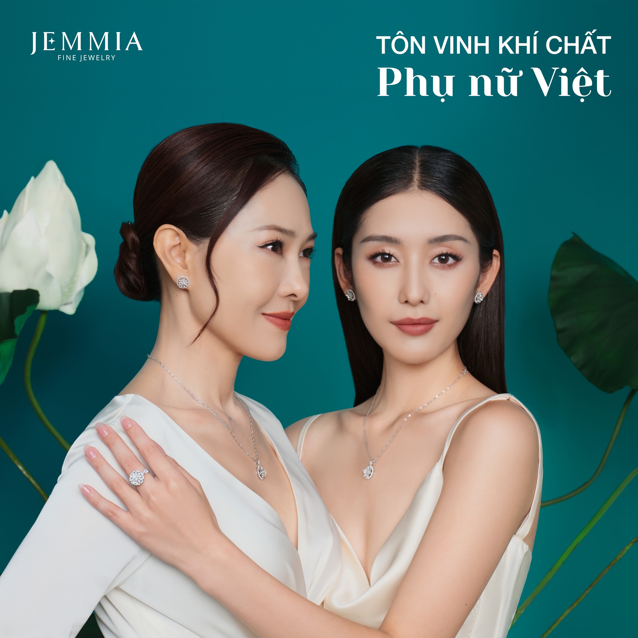 bộ trang sức kim cương "Lotus Essence" JEMMIA