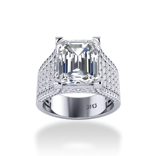 Vỏ nhẫn kim cương nam kiểu Pave - Jemmia