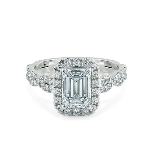nhẫn kim cương emerald
