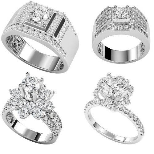 Hình 3: Nhẫn kim cương phong thủy là món trang sức sang trọng và đẳng cấp