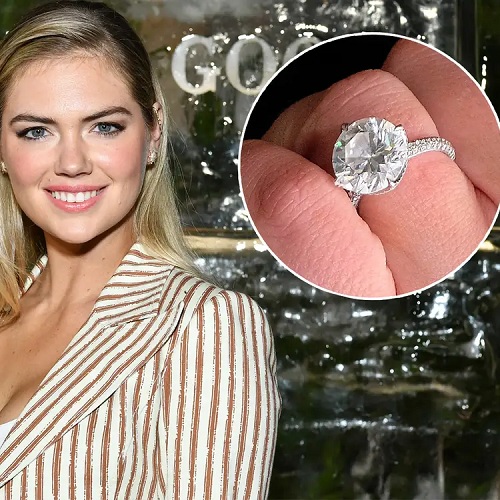 Hình 4: Nhẫn kim cương 8 carat của người mẫu Kate Upton