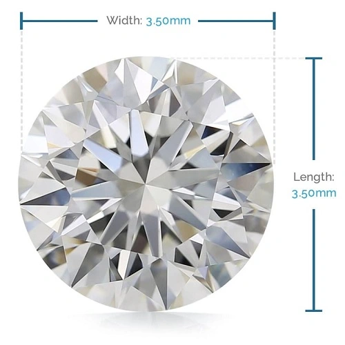 Hình 1: Kim cương 3 ly 5 là bao nhiêu carat?