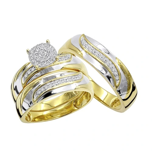 Hình 2: Nhẫn cưới vàng tây được rất nhiều cặp đôi lựa chọn