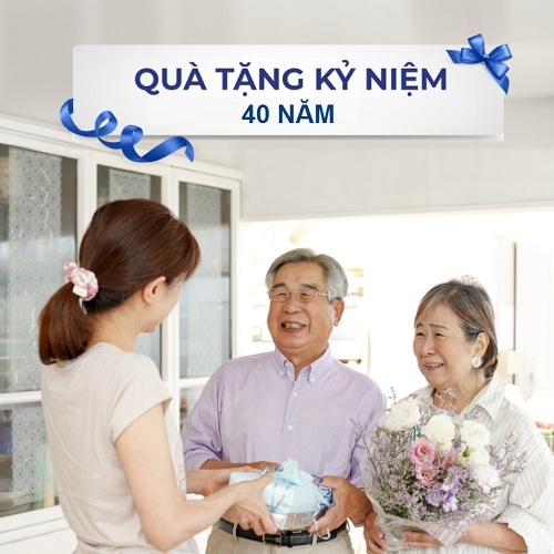 Hình 1: Vì sao nên tặng quà vào kỷ niệm 40 năm ngày cưới?